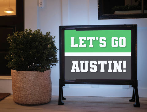 Austin Professional Soccer Fandom Yard Sign