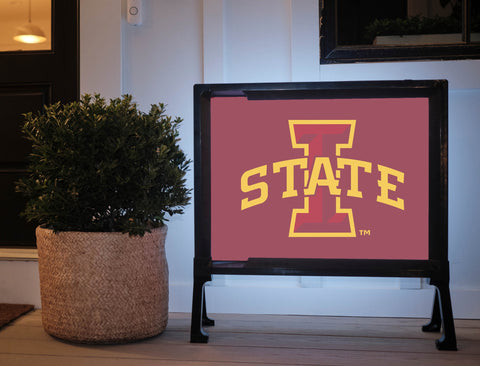 Iowa State Dark Red Yard Sign