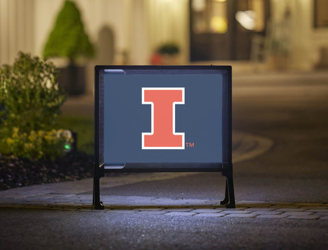 Illinois Primary Mark Blue Yard Sign