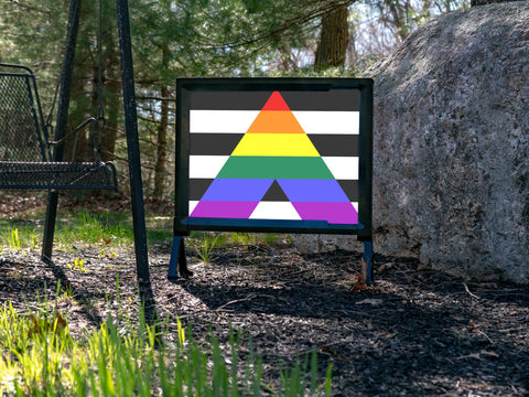 Straight Ally Pride Flag Lumilawn Sign