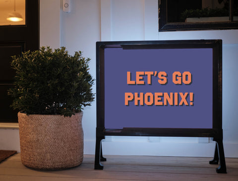 Phoenix Professional Basketball Yard Sign