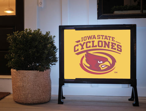 Iowa State Cyclones Yellow Yard Sign