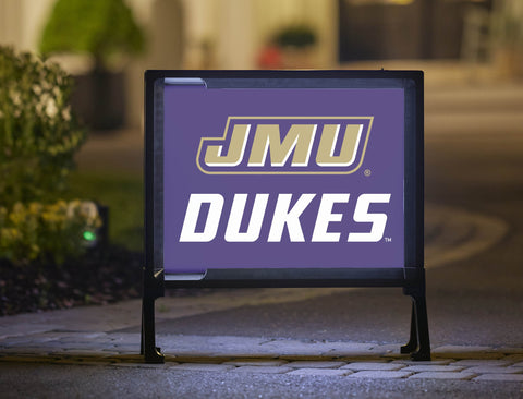 JMU Dukes Purple Yard Sign