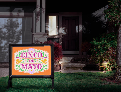 Cinco De Mayo Lumilawn Sign