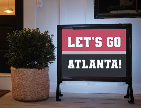 Atlanta Professional Football Fandom Yard Sign