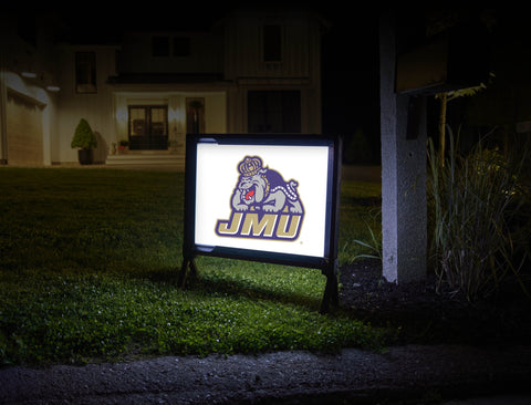 JMU Duke Dog Combo White Yard Sign