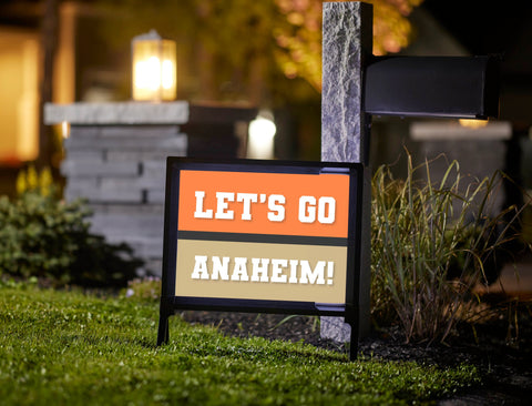 Anaheim Professional Hockey Fandom Yard Sign