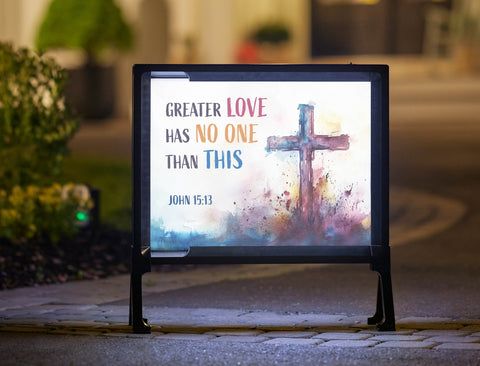 Greater Love Yard Sign