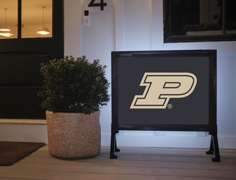 Purdue P Black Gold Yard Sign