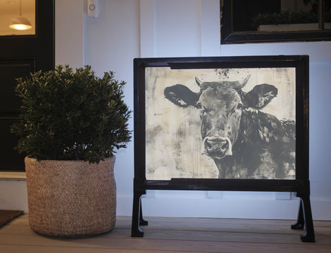 Cow Print Animal Yard Sign