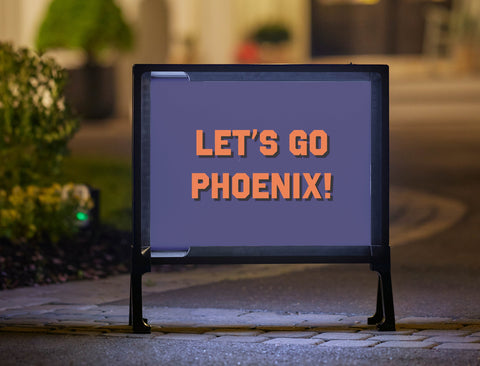 Phoenix Professional Basketball Yard Sign