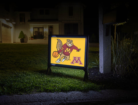 Minnesota Goldy Basketball Yard Sign