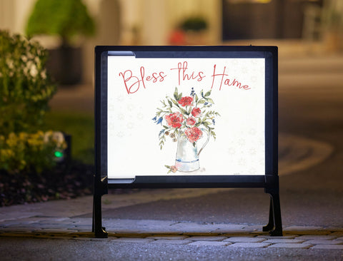 Bless this Home Americana Yard Sign