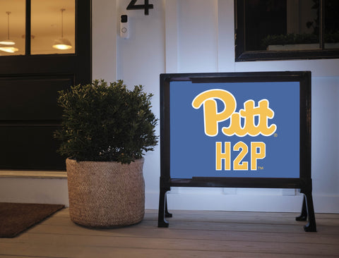 Pittsburgh Pitt H2P Royal Lumilawn Sign