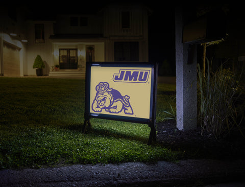 JMU Gold Duke Dog Lumilawn Sign