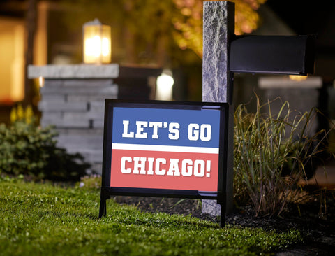 North Chicago Professional Baseball Fandom Yard Sign