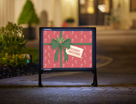 Seasons Greetings Gift Yard Sign