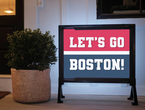 Boston Professional Soccer Fandom Yard Sign