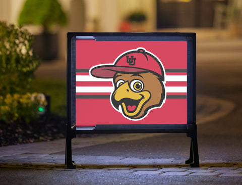 Utah Swoop Red Stripes Yard Sign