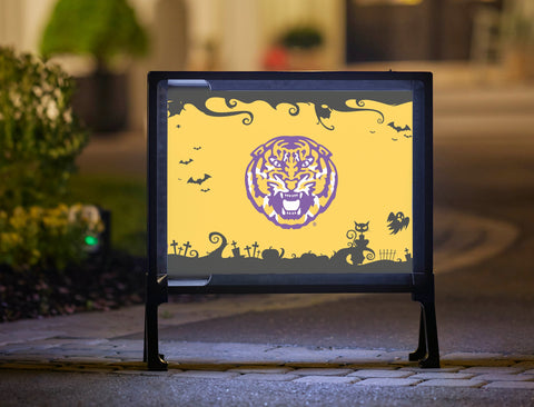 Tiger Halloween LSU Lumilawn Sign