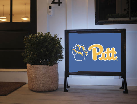 Pittsburgh Pitt Paw Game Royal Lumilawn Sign