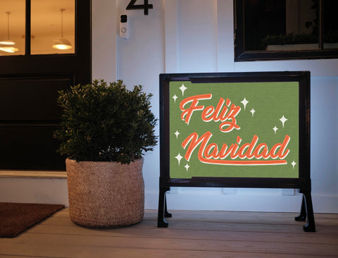 Feliz Navidad Yard Sign