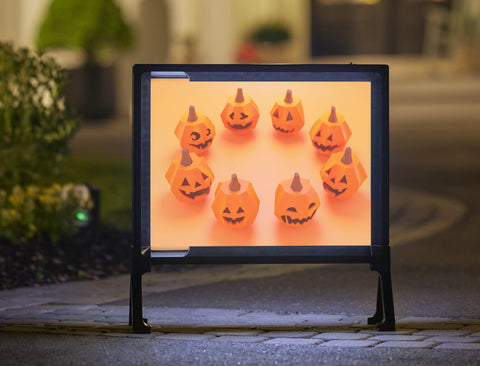 Circle Of Jack O Lanterns Halloween Yard Sign