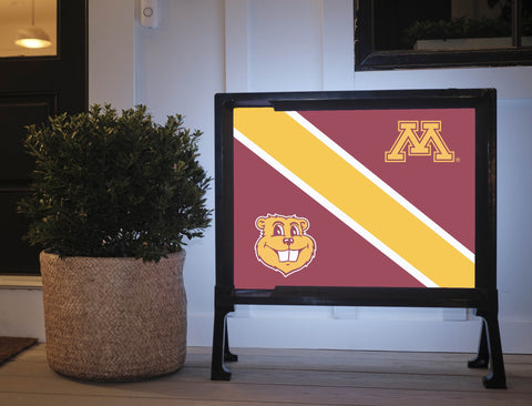 Minnesota Stripe Goldy Lumilawn Sign