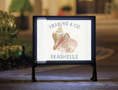 Seashells Trading & Co. Yard Sign