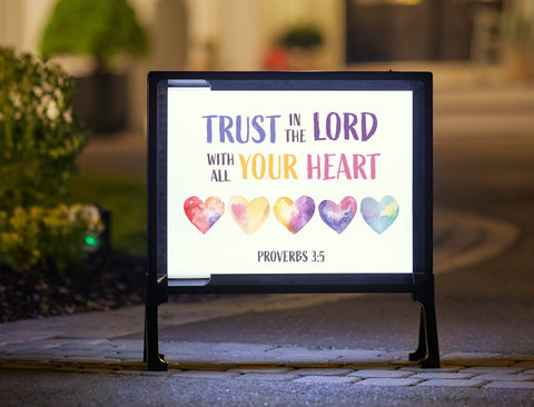 Trust in the Lord Yard Sign