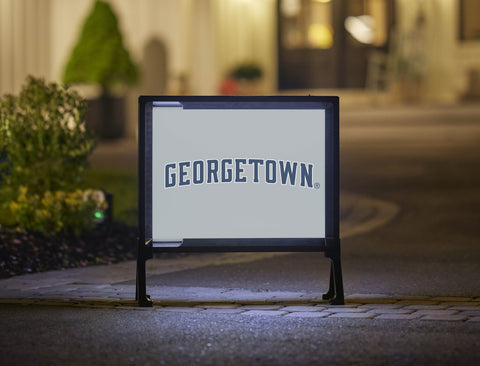 Georgetown Wordmark Gray Lumilawn Sign