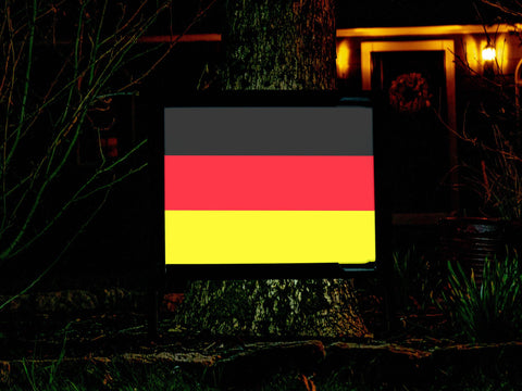 Flag Germany Lumilawn Sign