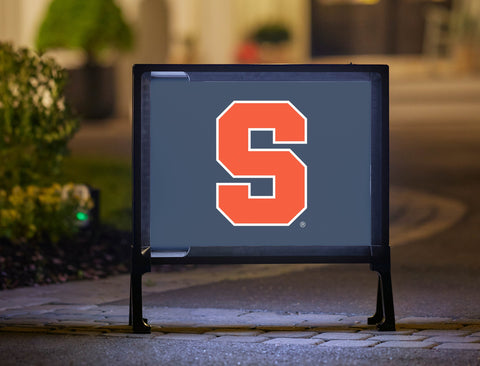 Syracuse University S Blue Yard Sign