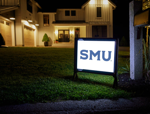 SMU Blue Lumilawn Sign