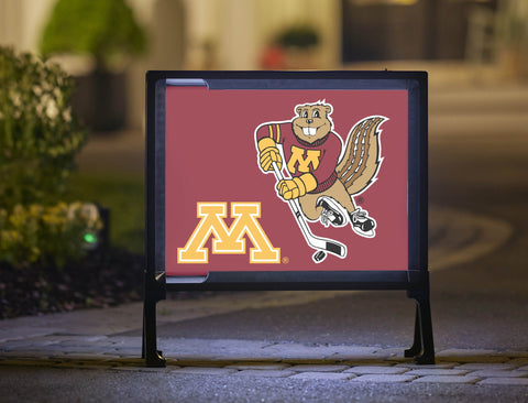 Minnesota Goldy Hockey Yard Sign