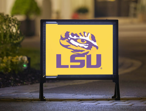 LSU Tiger Eye Yellow Lumilawn Sign