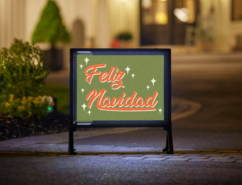 Feliz Navidad Yard Sign