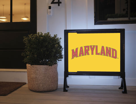 Maryland Wordmark Yellow Yard Sign