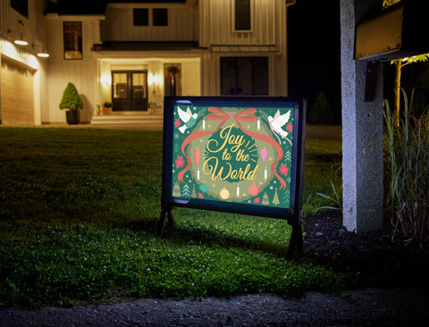 Joy To The World Yard Sign