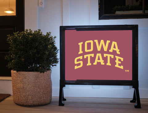 Iowa State Red Arc Yard Sign