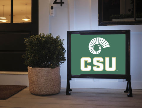 CSU Logo Green Lumilawn Sign