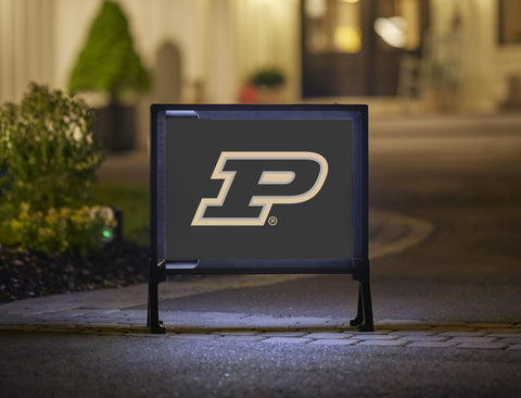 Purdue P Black Yard Sign