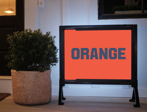 Syracuse University Orange Yard Sign