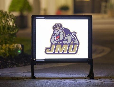 JMU Duke Dog Combo White Yard Sign