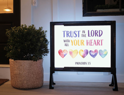 Trust in the Lord Yard Sign