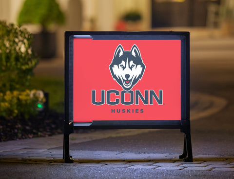 Huskies UConn Color Block Yard Sign