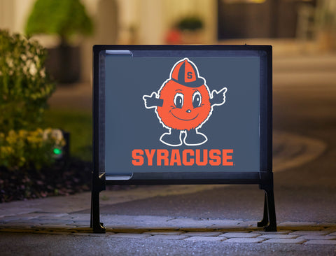 Syracuse University Mascot Blue Yard Sign