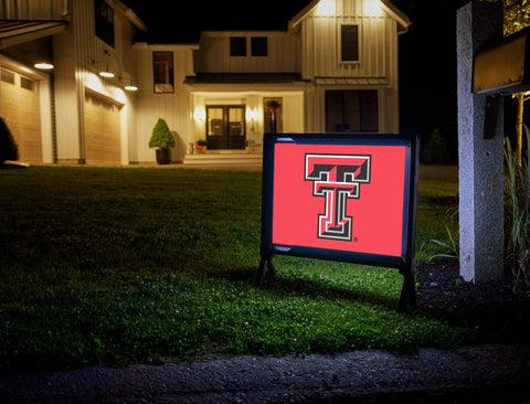 Texas Tech TT Red Lumilawn Sign