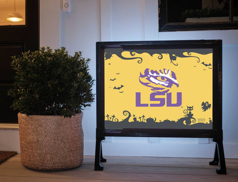 LSU Halloween Tigers Eye Yard Sign