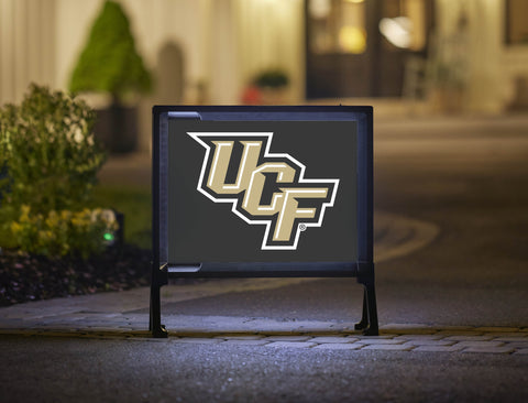 UCF Athletics Mark Black Lumilawn Sign